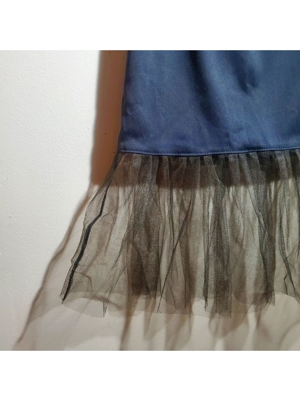 Black Tulle Skirt Retro Half-Slip, Tutu, Skirt Extender, Woman's Size 2 - Picture 3 of 7